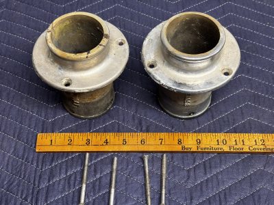 Pair of Exhaust Tips from Unknown Boat 3"