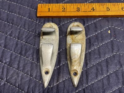 Pair of Brass Chrome Plated Brass Boat Chock photo 2