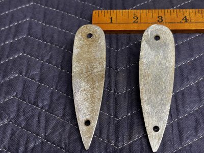 Pair of Brass Chrome Plated Brass Boat Chock photo 1