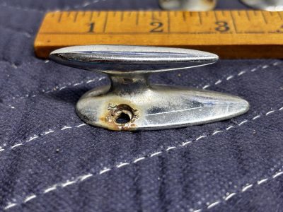 (3)  Brass Chrome Plated Boat Chocks 2.5" photo 4