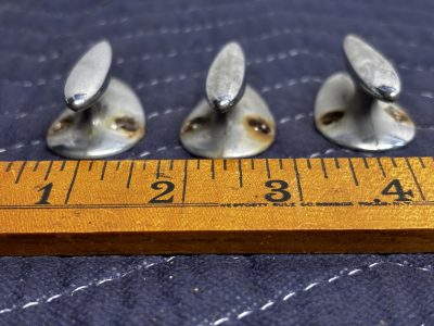 (3)  Brass Chrome Plated Boat Chocks 2.5" photo 3