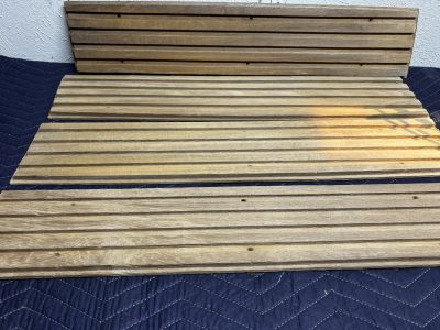 4 Teak Step Pads from a 1966 Century Coronado photo 1