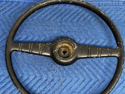 Sheller Chris Craft Steering Wheel  Vintage Wooden Boats 3/4” Tapered W/ Key photo 5