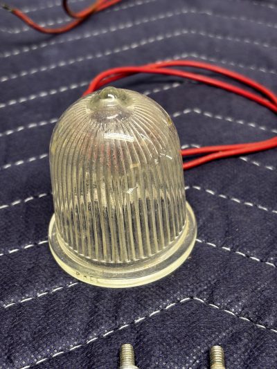 Century stern upper light fixture w/ glass lens photo 2
