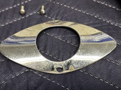 Century stern upper light fixture w/ glass lens photo 3