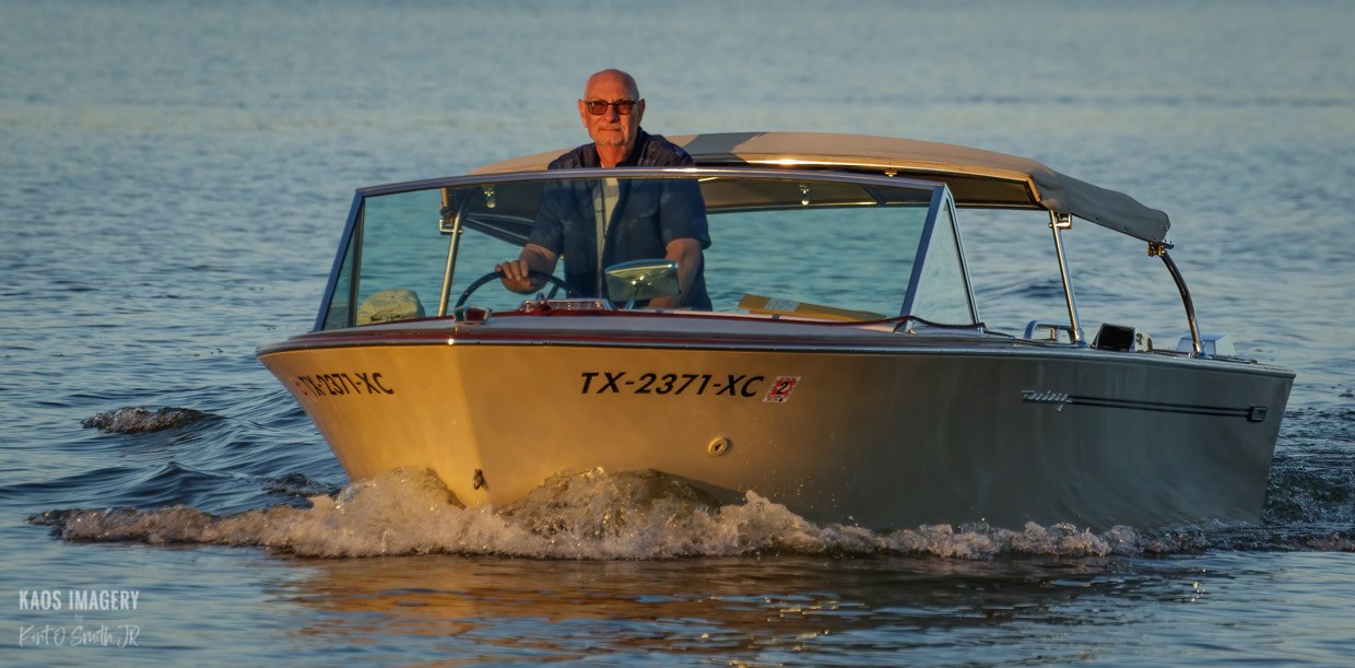 Phil Wolff at the helm of Finley